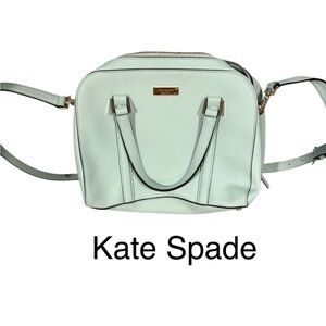 Authentic Kate Spade Newbury Lane  Loden Leather Larger Satchel Bag.